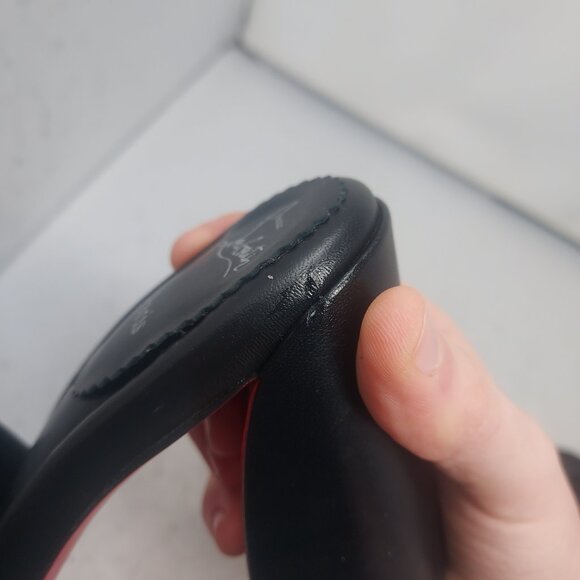 Christian Louboutin Black Jane Leather Heel Sandal - Picture 7 of 14